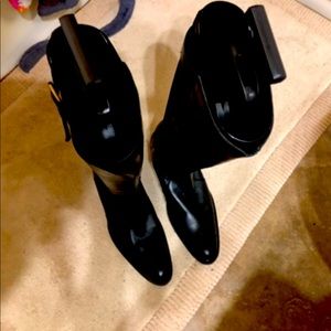 Black Leather Italian Equestrian Boots